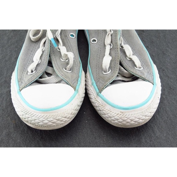 Converse all Star Toddler Girls 13 Medium Gray Low Top Fabric 6488568f - Picture 2 of 8